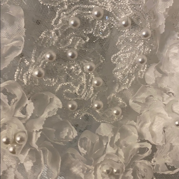 Christening / Baptism Cathedral gown custom bonnet 6-18 months special occasion - Picture 5 of 11